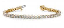 14K YELLOW GOLD 2 CTW G-H VS2/SI1 DREAMS TENNIS BRACELET LAB-GROWN DIAMOND