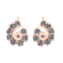 0.65 Ctw SI2/I1 Diamond14K Rose Gold Stud Earrings (ALL DIAMOND ARE LAB GROWN)