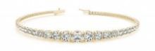 14K YELLOW GOLD 5 CTW G-H VS2/SI1 BRACELET LAB-GROWN DIAMOND