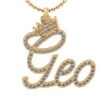 0.70 Ctw VS/SI1 Diamond 14K Yellow Gold Necklace(ALL DIAMOND ARE LAB GROWN )
