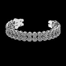 2.52 Ctw VS/SI1 Diamond 14K White Gold Bracelet (ALL DIAMOND ARE LAB GROWN)