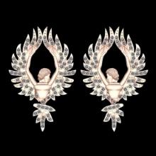 0.80 Ctw VS/SI1 Diamond 18K Rose Gold Earrings ALL DIAMOND ARE LAB GROWN