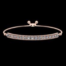 0.50 Ctw VS/SI1 Diamond 14K Rose Gold Slide Bracelet ALL DIAMOND ARE LAB GROWN