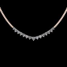 1.06 CtwVS/SI1 Diamond Prong Set 14K Rose Gold Slide Necklace (ALL DIAMOND ARE LAB GROWN )