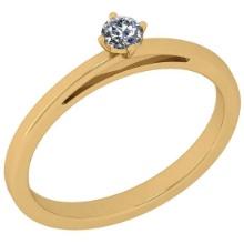 CERTIFIED 0.71 CTW D/VS1 ROUND (LAB GROWN Certified DIAMOND SOLITAIRE RING ) IN 14K YELLOW GOLD