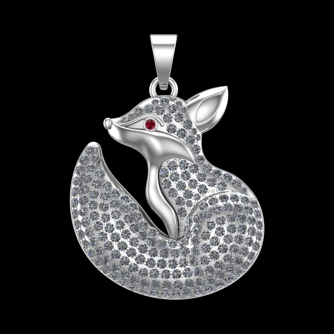 6.62 Ctw VS/SI1 Diamond 10k white Gold Pandant (ALL DIAMOND ARE LAB GROWN)