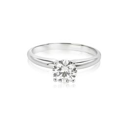 0.67 ctw 14K White/White Gold Solitaire Solitaire Ring (LAB-GROWN)