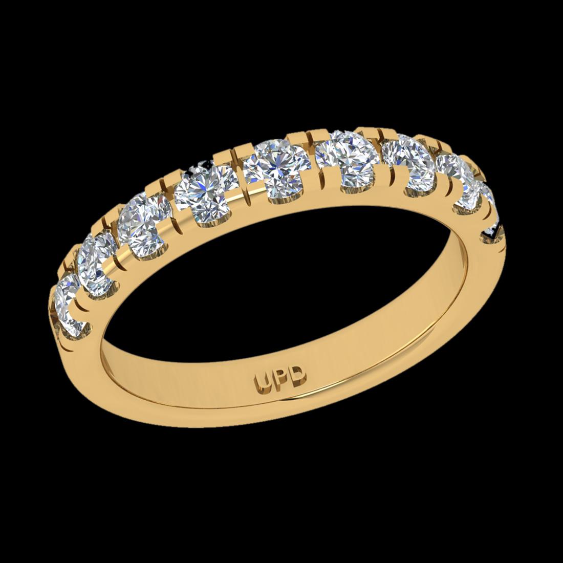 0.99 Ctw VS/SI1 Diamond 10k Yellow Gold Eternity Band Ring (ALL DIAMOND ARE
