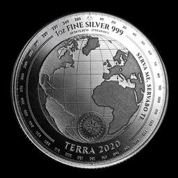 2020 Tokelau 1 oz Silver $5 Terra BU