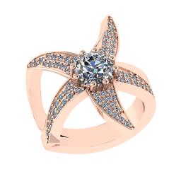 1.82 Ctw VS/SI1 Diamond Prong Set 14k Rose Gold Engagement Ring (ALL DIAMON