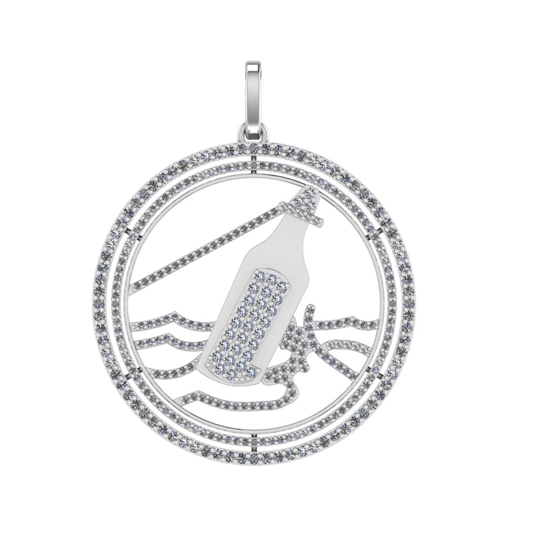 1.88 Ctw VS/SI1 Diamond 14k white Gold Pendant (ALL DIAMOND ARE LAB GROWN )
