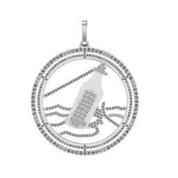 1.88 Ctw VS/SI1 Diamond 14k white Gold Pendant (ALL DIAMOND ARE LAB GROWN )