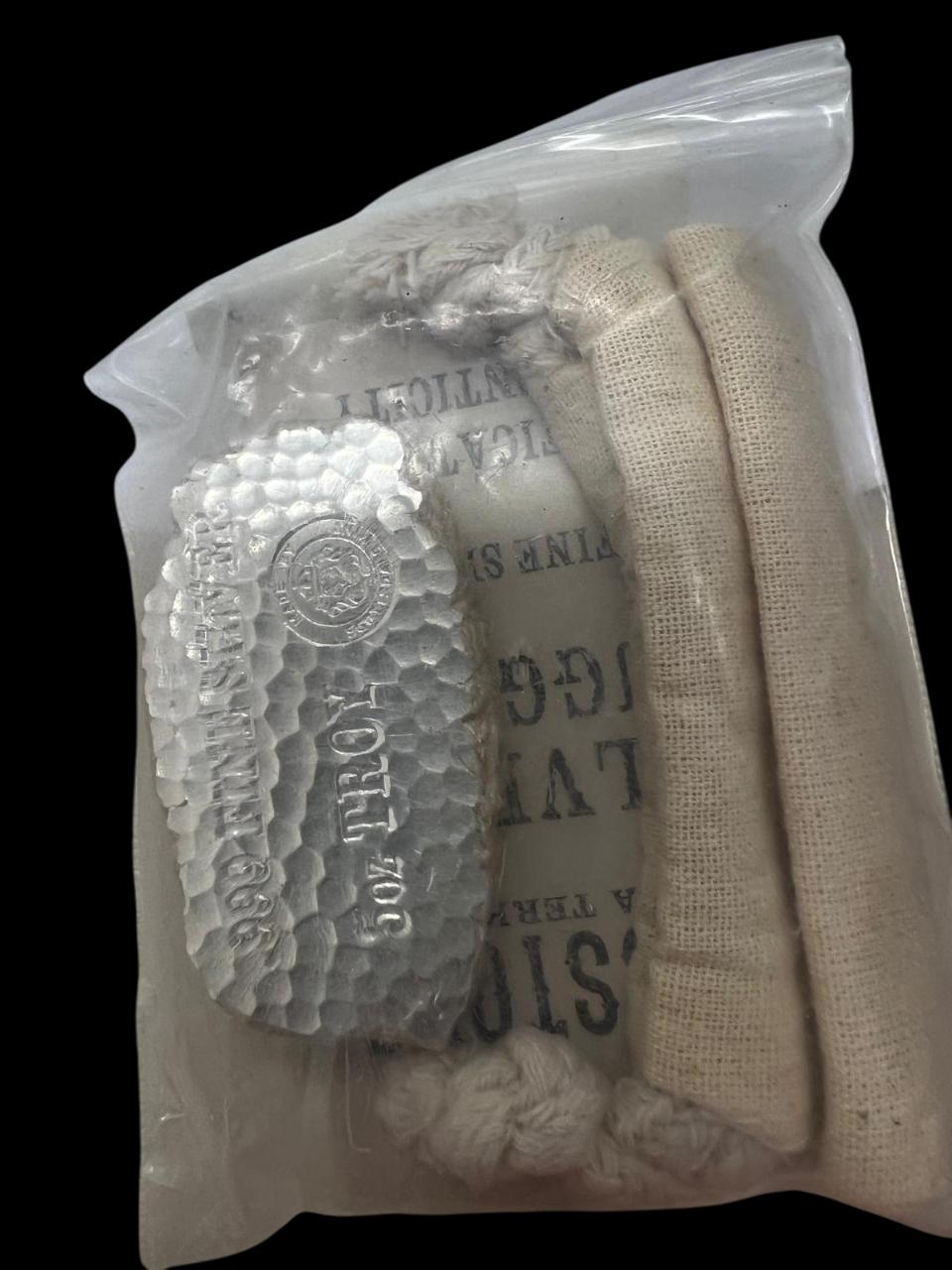 5 oz Tombstone Silver nugget bars