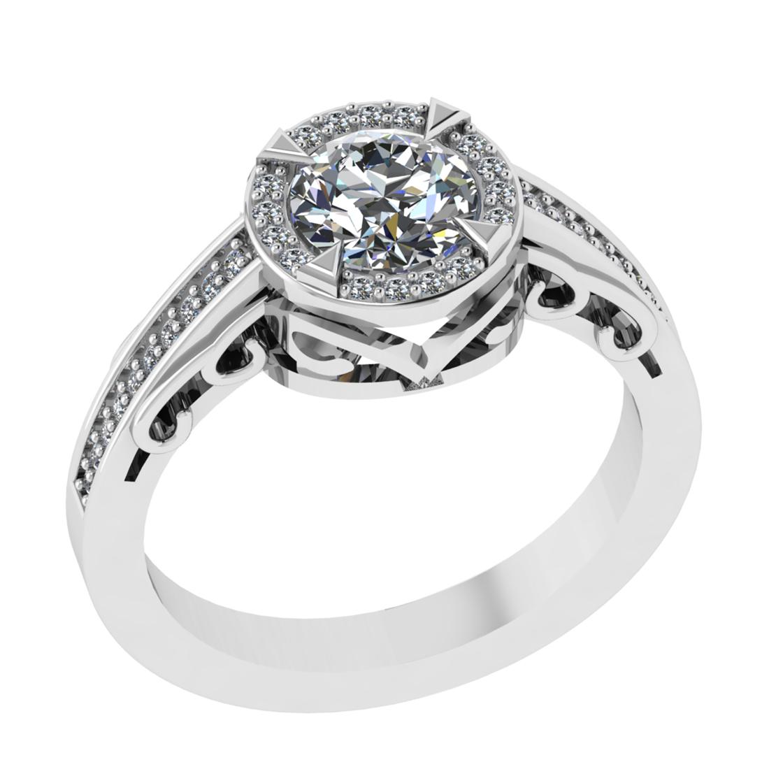 1.02 Ctw VS.SI1 (ALL DIAMOND ARE LAB GROWN ) Diamond 14k white Gold Engagem