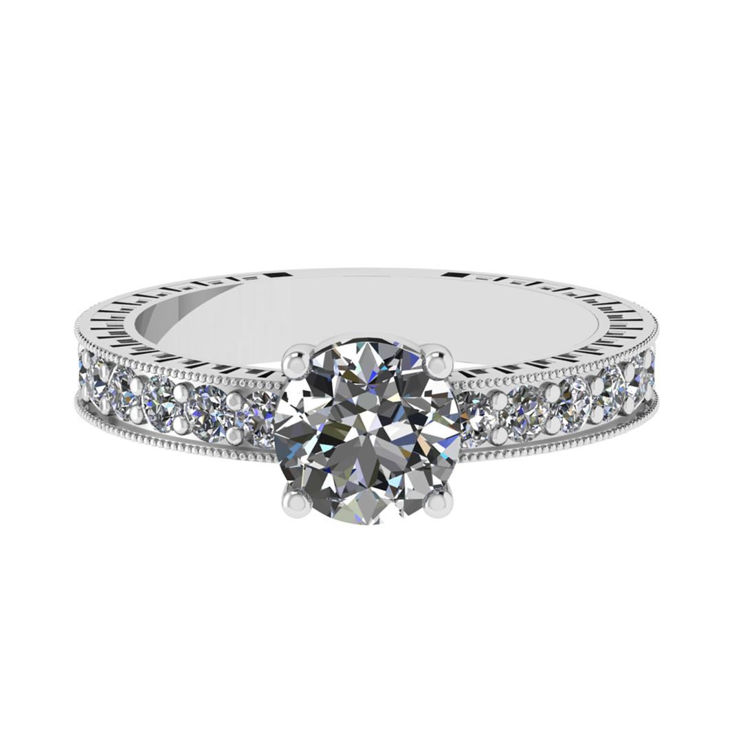 2.07 Ctw SI2/SI1 Diamond Prong Set 14k white Gold Engagement Ring (ALL DIAM