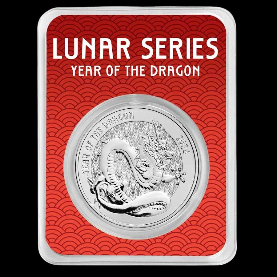 1 oz Silver Round - 2024 APMEX Year of the Dragon (TEP, Series 2)