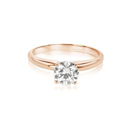 0.74 ctw 14k Rose Gold Solitaire Solitaire Ring (LAB GROWN DIAMOND)
