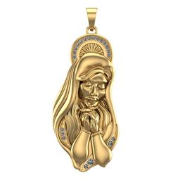 2.80 Ctw VS/SI1 Diamond 14k Yellow Gold Pendant(ALL DIAMOND ARE LAB GROWN)