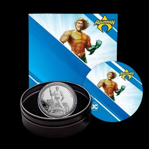 2023 Samoa 1 oz Silver DC Comics Aquaman Proof