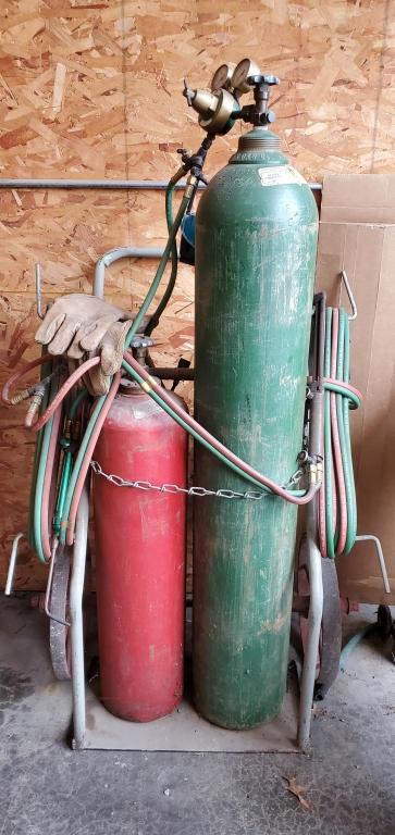 Torch Set With Cart & Hose