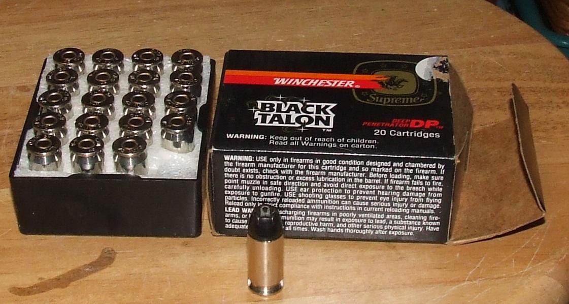 20 Rounds Winchester 45 ACP Black Talon