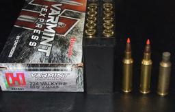 12 Rounds Hornady 224 Valkyrie  & Brass