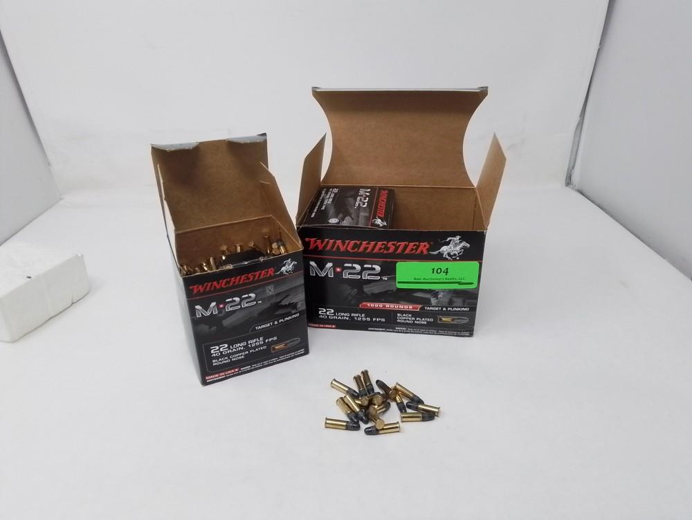 1000 rnds Winchester M22 Target & Plink