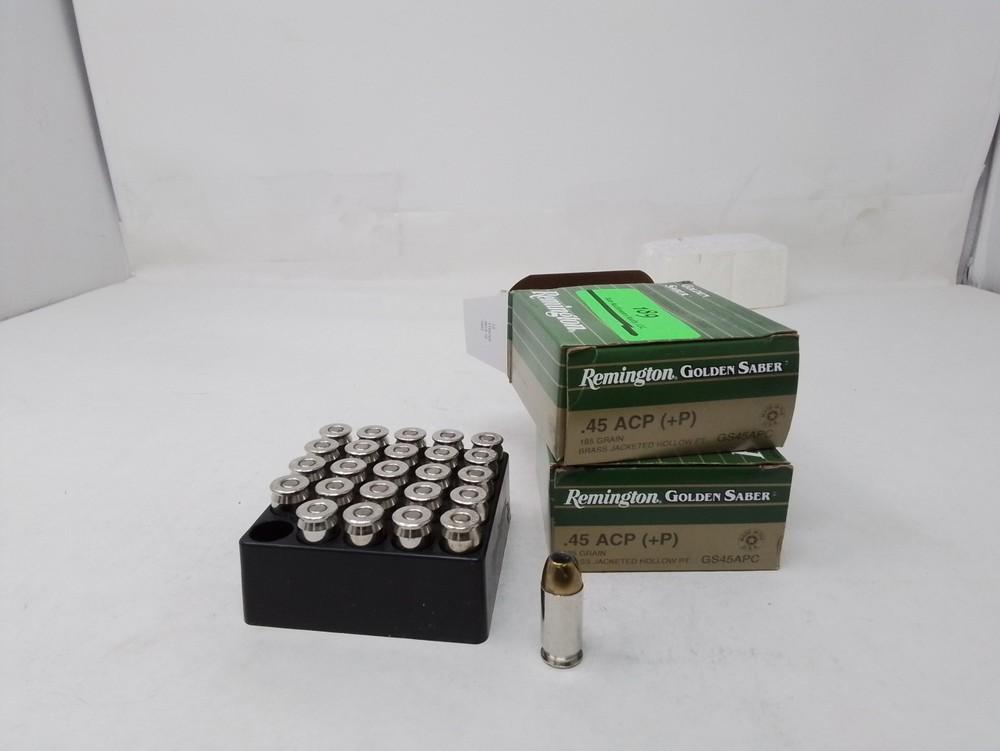 2-25rnd Remington Golden Saber .45ACP (+P) 185gr BJHP