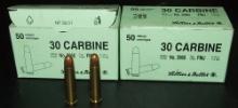 2 - 50 Rnd Boxes 30 Carbine