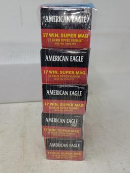 5-50 rnd box American Eagle 17 WSM