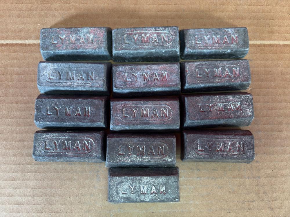 13 Lyman Lead Ingots