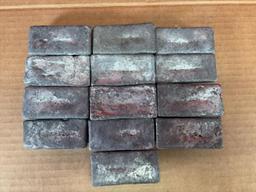13 Lyman Lead Ingots