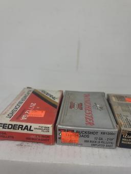 Assorted 12 Ga 3 Boxes 2¾" & 1 Bag Slugs 11 Rnds