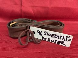 Reddish-Brown Leather 96 Swedish Mauser Rifle Sling