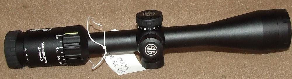 Sig Sauer Whiskey 3  3X9X40 Rifle Scope.
