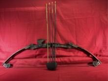 Camo Compound Bow w/Quiver & 5 Arrows with Broadheads