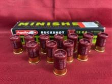 15 Aguila Minishell Shotshell 12 Ga. 1 3/4”-5/8 oz-4B(7) 1B(4) Buckshot
