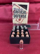20 RDS Hornady Critical Defense 40 S&W 165 gr FTX
