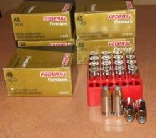 100 Rounds Federal Hydra-Shok  .45 ACP