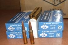 80 Rounds PPU  7.5 Swiss