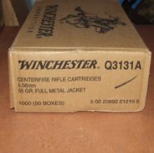 1000 Rounds Winchester 5.56