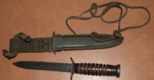 US WWII M3 Case Knife & Scabbard