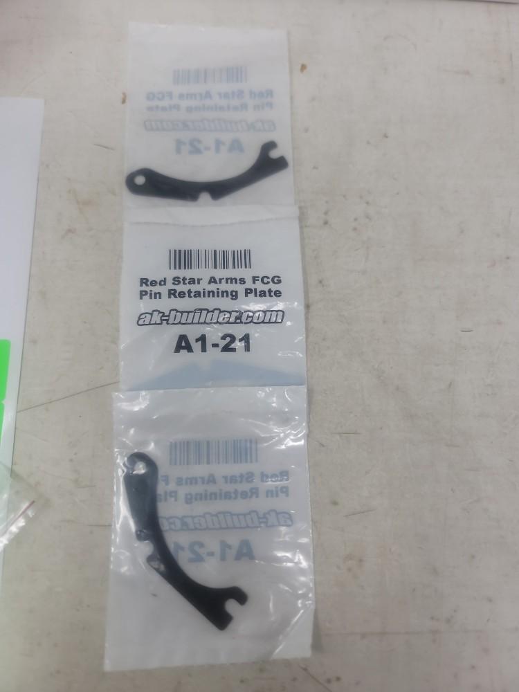 3 Red Star Arms Pin Retaining Plates
