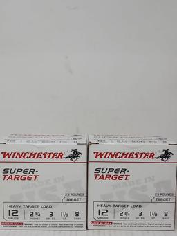 2- 25 Rounds Winchester 12 GA  Super Target