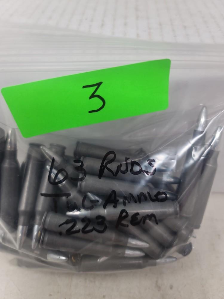 1 Bag Of 63 Rounds Tug-Ammo .223 Rem