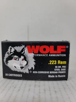 20 Rnd Box Tul-Ammo .223 Rem In Wolf Box
