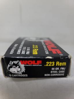 20 Rnd Box Tul-Ammo .223 Rem In Wolf Box