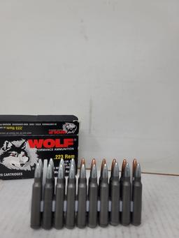 20 Rnd Box Tul-Ammo .223 Rem In Wolf Box