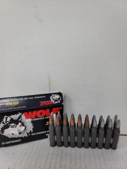 20 Rnd Box Tul-Ammo .223 Rem In Wolf Box