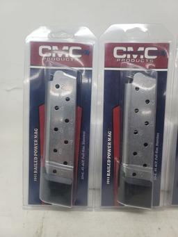 3-10 rnd Stainless CMC 45acp magazines
